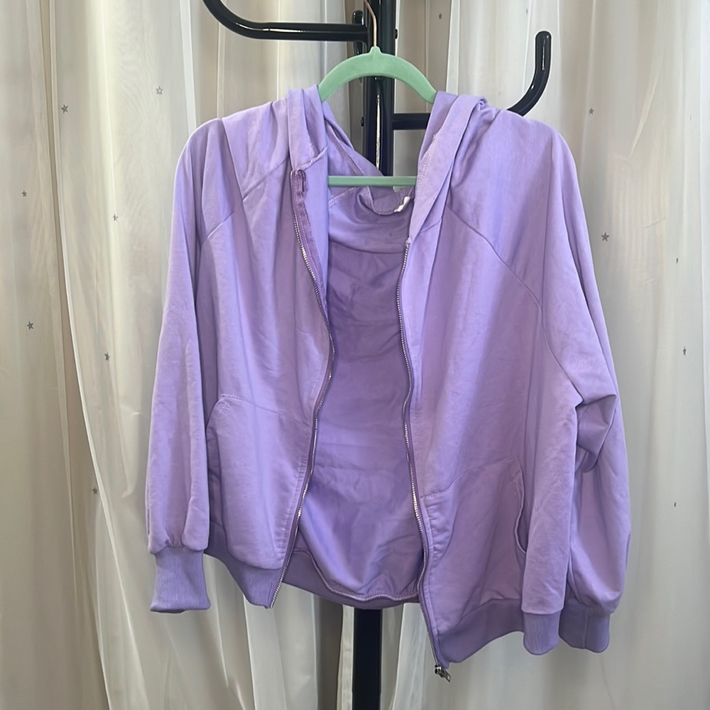 Lilac zip up jacket